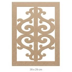 DS034 Selçuklu Geçme Motifli Dekoratif Duvar Süsü Ahşap Boyanabilir Obje